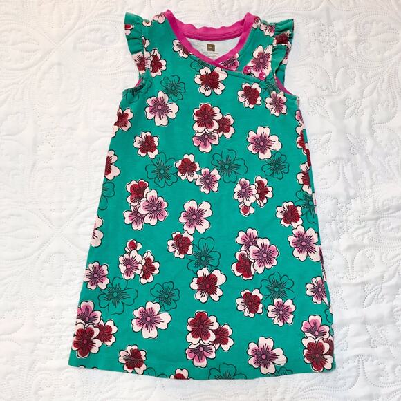 Tea Collection Plum Blossom Mini Dress Size 2 - Picture 2 of 5
